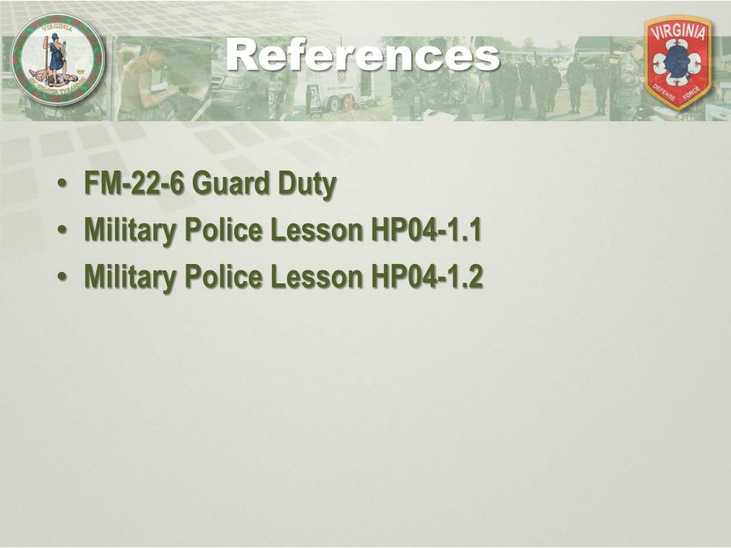 PPT Basic Security and Guard Duty PowerPoint Presentation, free