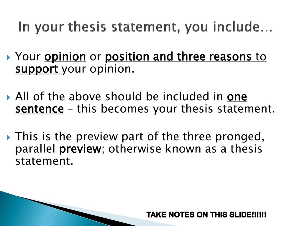 PPT What is a Thesis Statement? PowerPoint Presentation