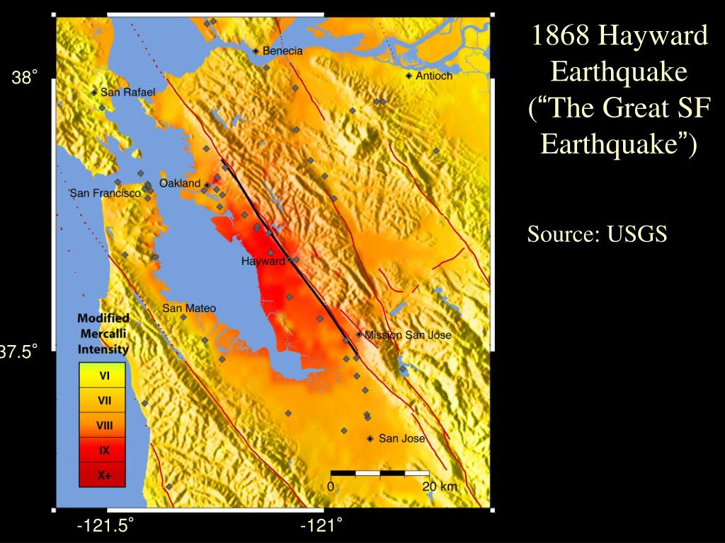 PPT Earthquake Risk in the Bay Area The Hayward Fault PowerPoint