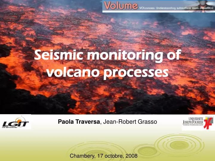 PPT Seismic monitoring of volcano processes PowerPoint Presentation