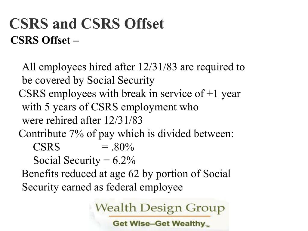PPT Maximizing Your Federal CSRS Benefits PowerPoint Presentation