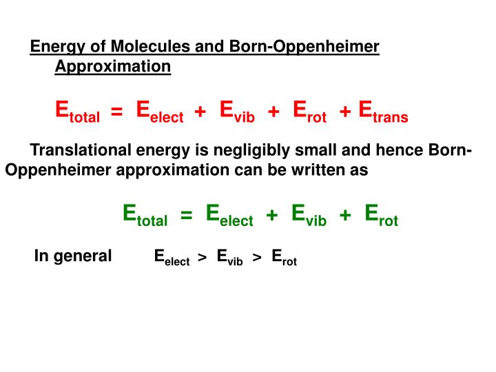 PPT (ELECTRONIC SPECTROSCOPY) PowerPoint Presentation ID3700752
