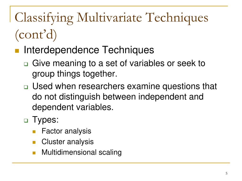 PPT Multivariate Analysis PowerPoint Presentation, free download ID