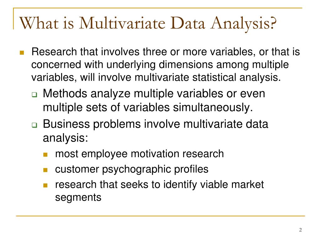 PPT Multivariate Analysis PowerPoint Presentation, free download ID