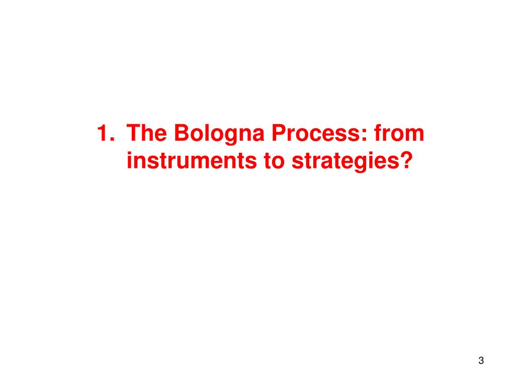 PPT The Bologna Process what does it really mean for the