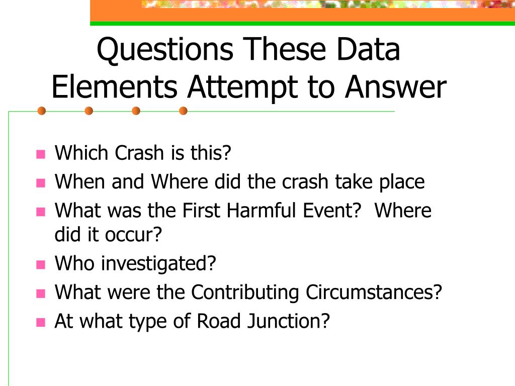 PPT MMUCC Model Minimum Uniform Crash Criteria PowerPoint