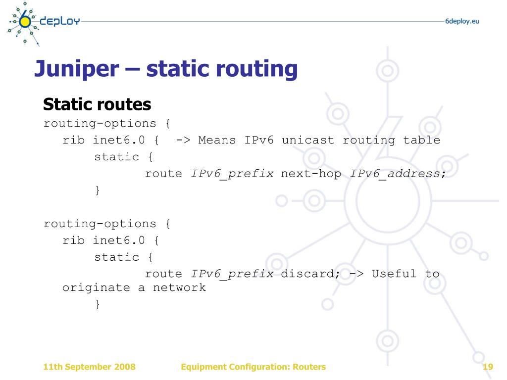 PPT Equipment Configuration Routers PowerPoint Presentation, free