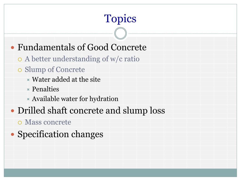 PPT Concrete Materials Information for Construction Academy