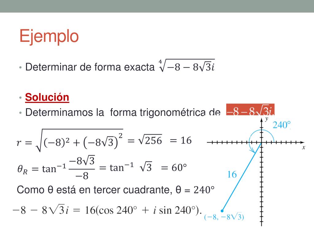 PPT La forma trigonometrica de los numeros complejos y