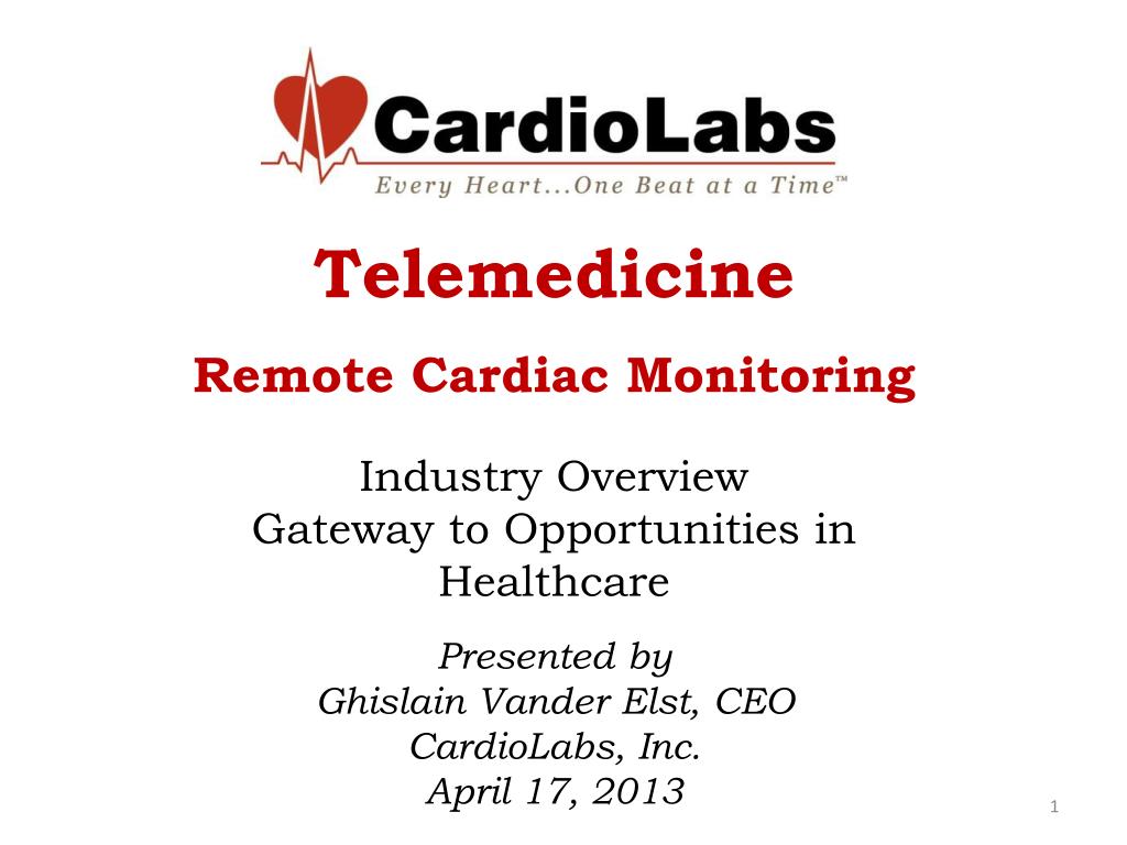 PPT Telemedicine Remote Cardiac Monitoring Industry Overview Gateway