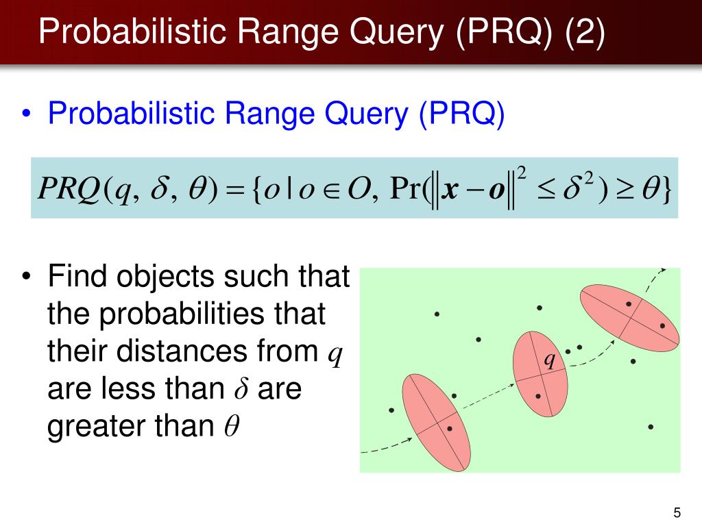PPT Spatial Range Querying for GaussianBased Imprecise Query Objects