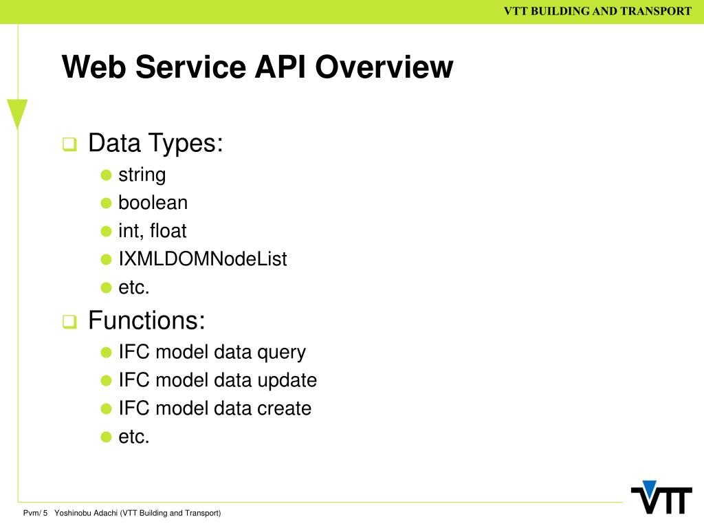 PPT IFC Model Server Outline of SOAP based API Data Access Layer