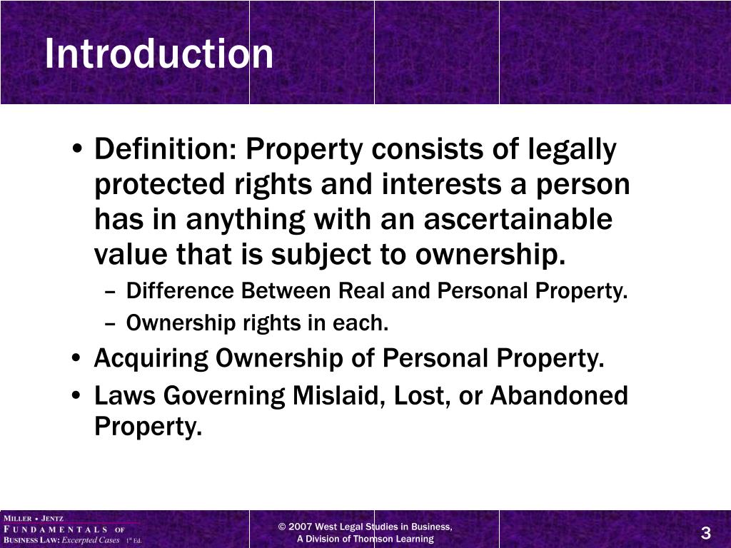 PPT Chapter 28 Personal Property and Bailments PowerPoint