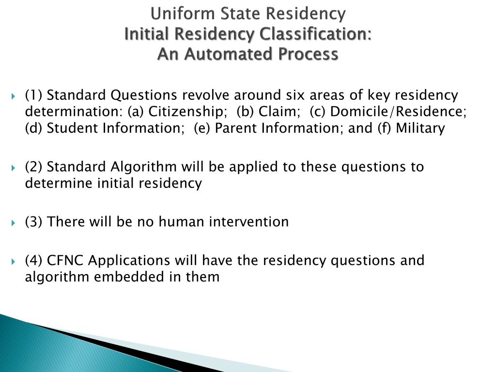 PPT Uniform State Residency 2014 Training PowerPoint Presentation, free download ID3717077