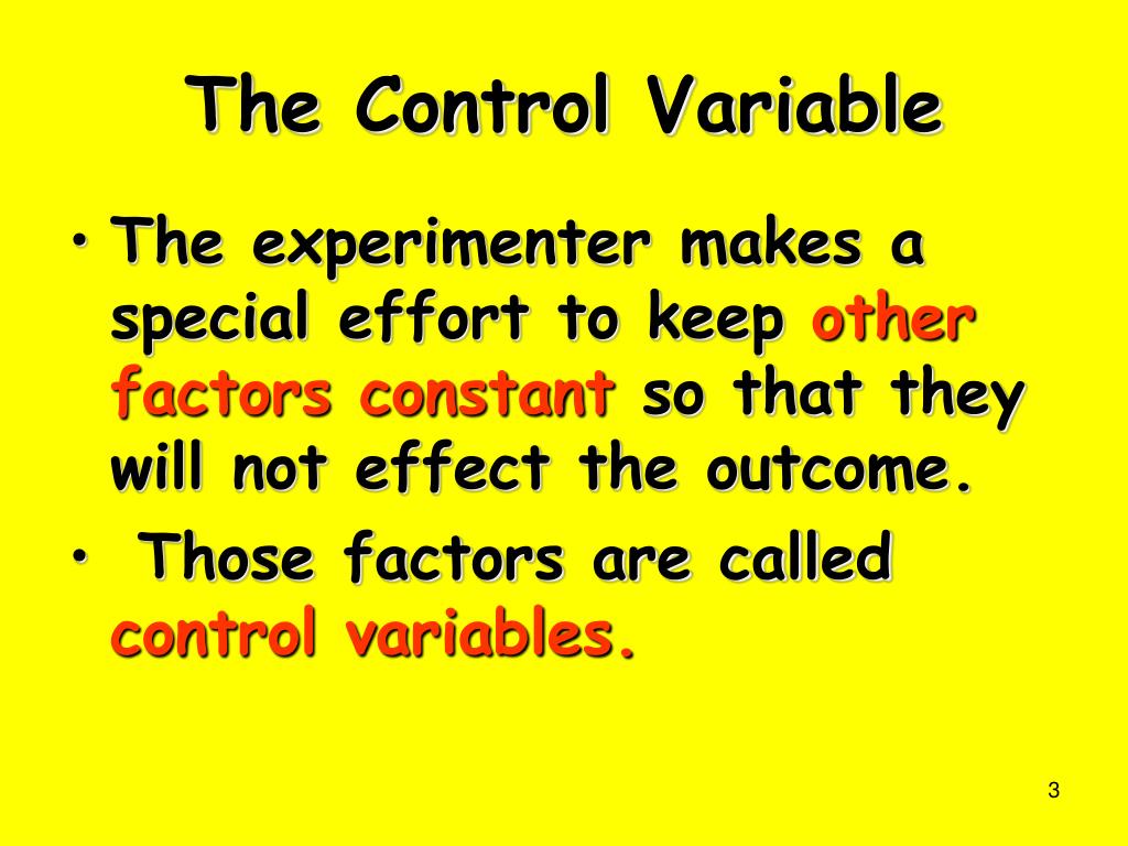 PPT Scientific Method Controls and Variables PowerPoint Presentation ID3717569