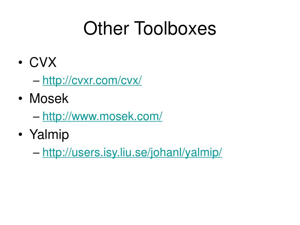PPT Matlab Optimization Toolbox PowerPoint Presentation, free