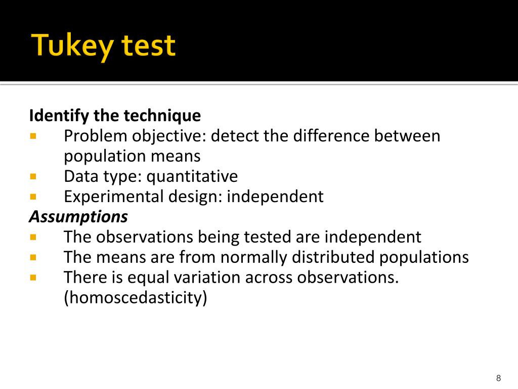 PPT Tukey test & Power analysis for ANOVA PowerPoint Presentation