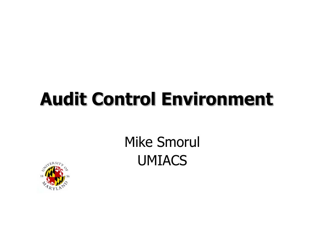 PPT Audit Control Environment PowerPoint Presentation, free download