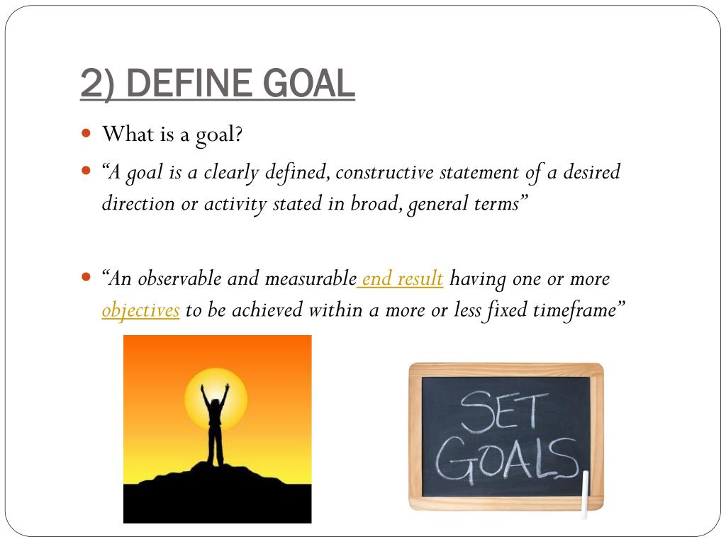 PPT GOAL SETTING PowerPoint Presentation, free download ID3728609