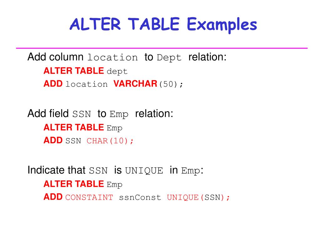 PPT SQL DDL PowerPoint Presentation, free download ID3734479