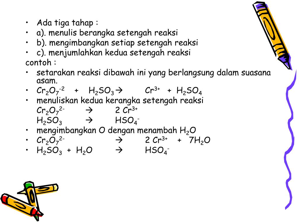 Setarakan Reaksi Redoks Berikut Mutakhir