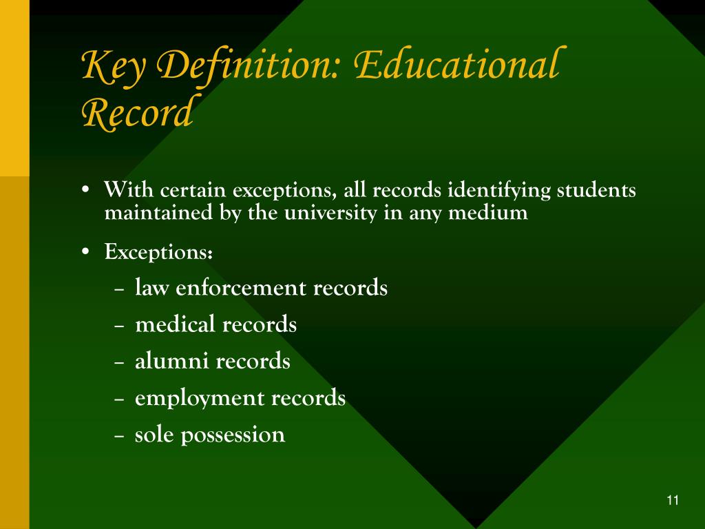 PPT FERPA “A Private Conversation” PowerPoint Presentation, free