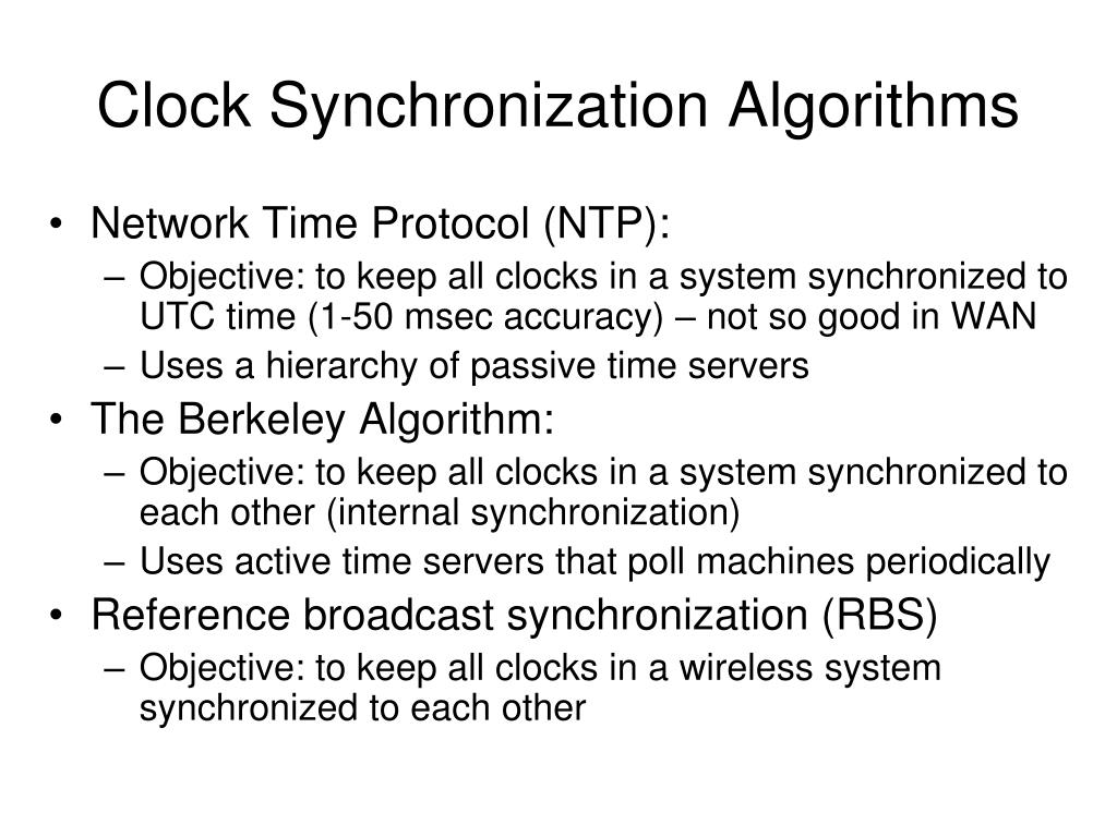 PPT Synchronization in Distributed Systems PowerPoint Presentation