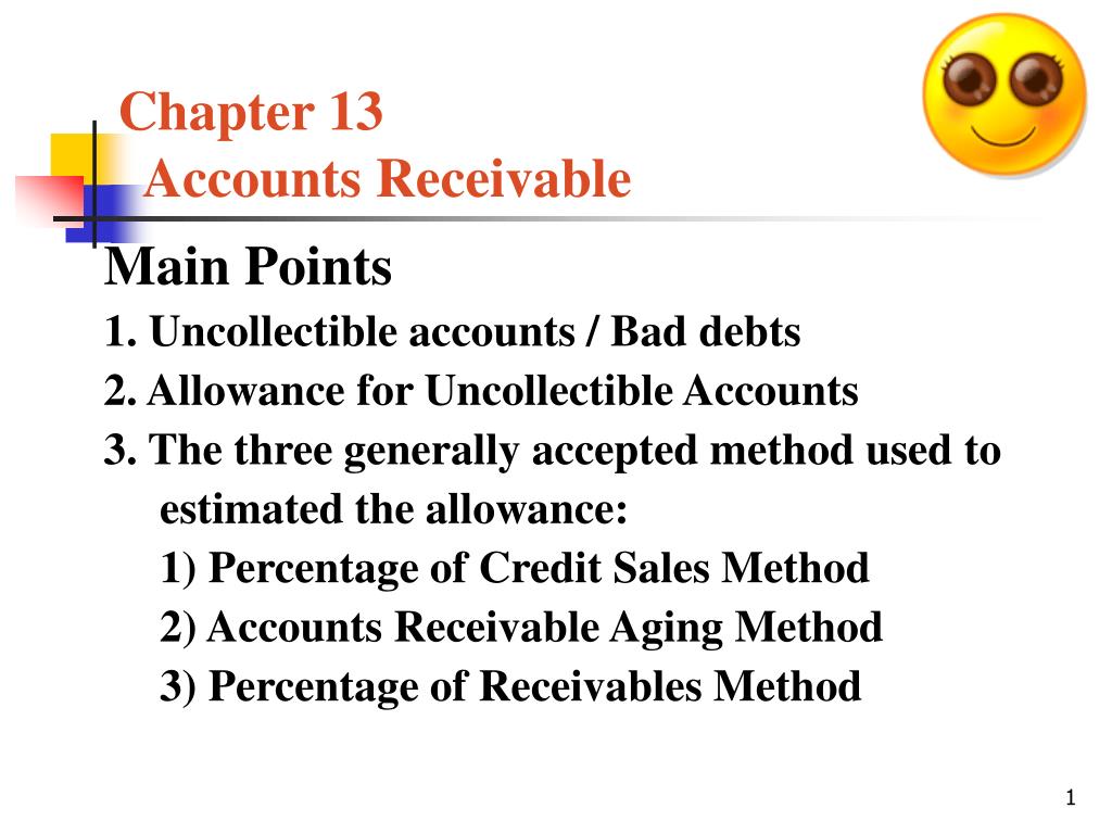 PPT Chapter 13 Accounts Receivable PowerPoint Presentation ID3740913
