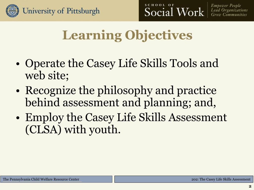PPT 202 The Casey Life Skills Assessment PowerPoint Presentation