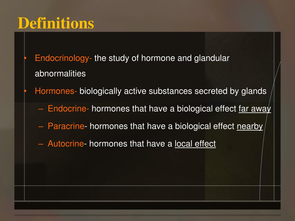PPT Basics of Endocrinology PowerPoint Presentation, free download ID3747854