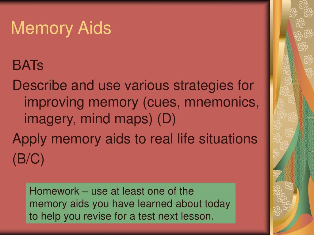 PPT Improving Memory PowerPoint Presentation, free download ID3748546
