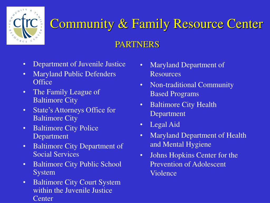 PPT Community & Family Resource Center PowerPoint Presentation ID