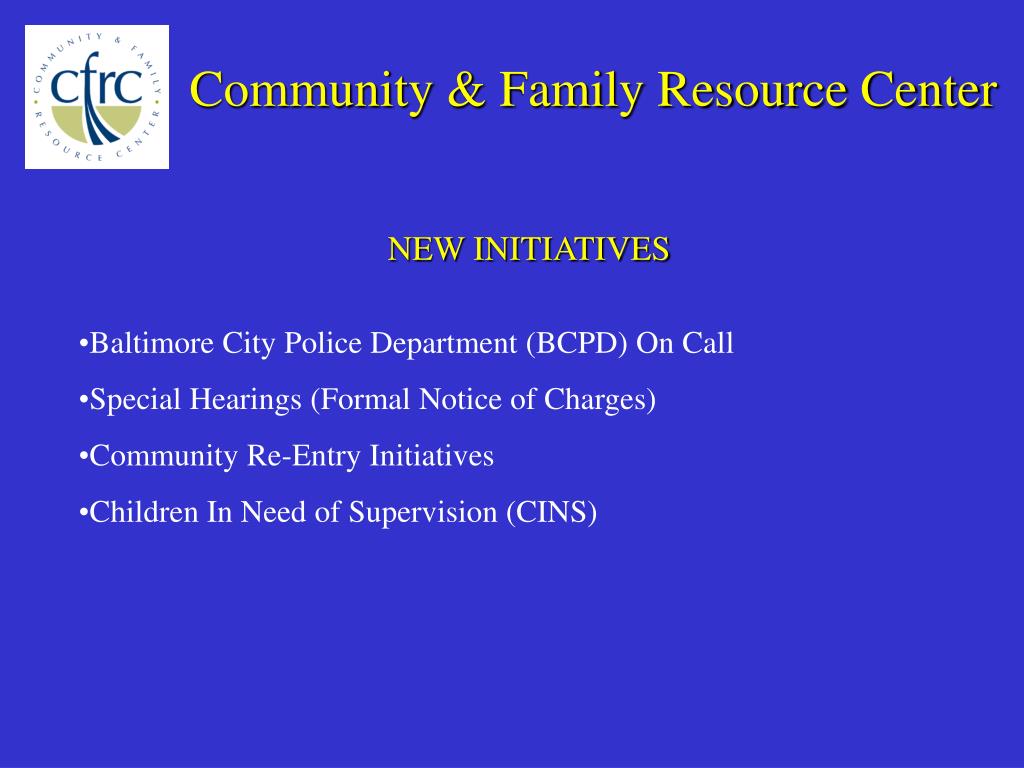 PPT Community & Family Resource Center PowerPoint Presentation ID