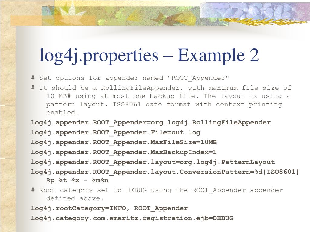 PPT Logging with Log4j PowerPoint Presentation, free download ID