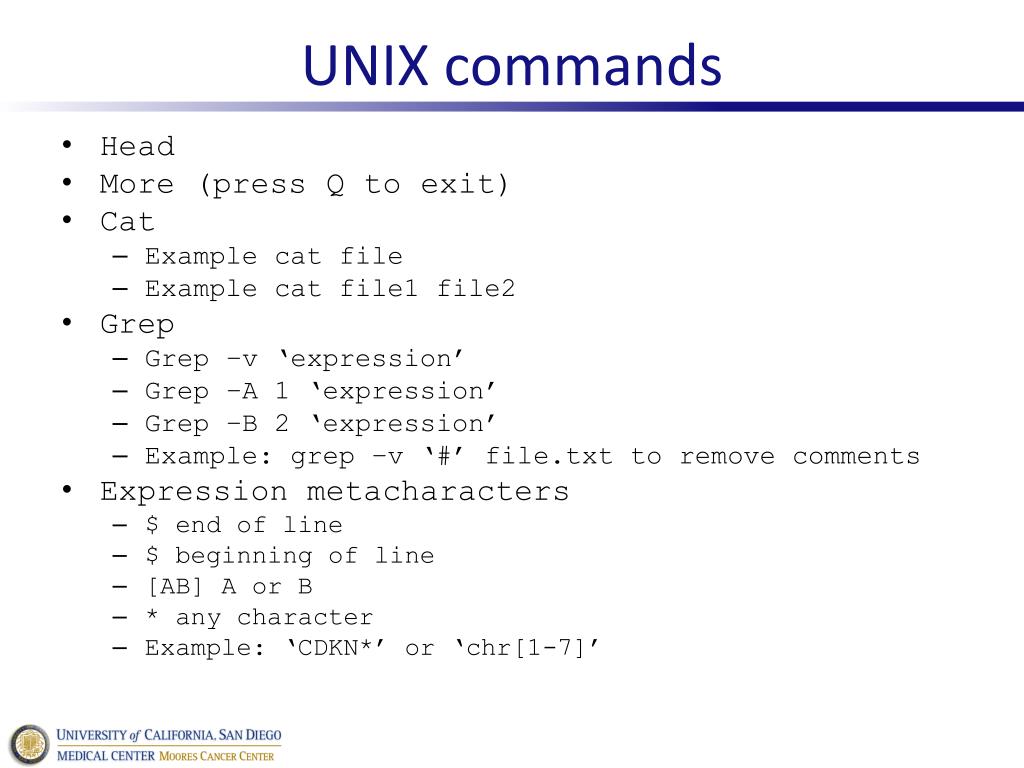 PPT UNIX commands PowerPoint Presentation, free download ID3753281