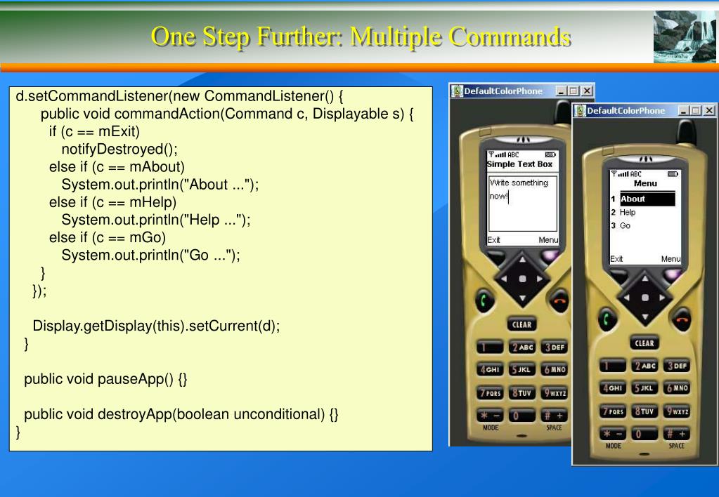 PPT บทที่ 3 Java Wireless Toolkit (2) PowerPoint Presentation ID