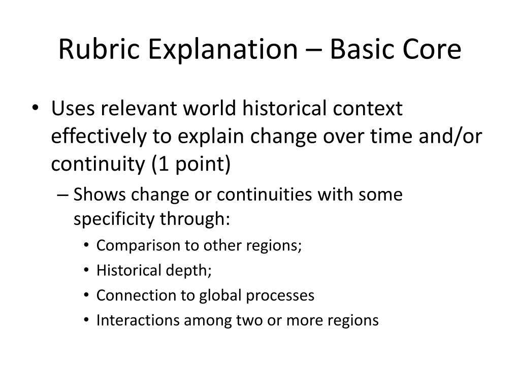 PPT Continuity and Change Over Time Essay PowerPoint Presentation