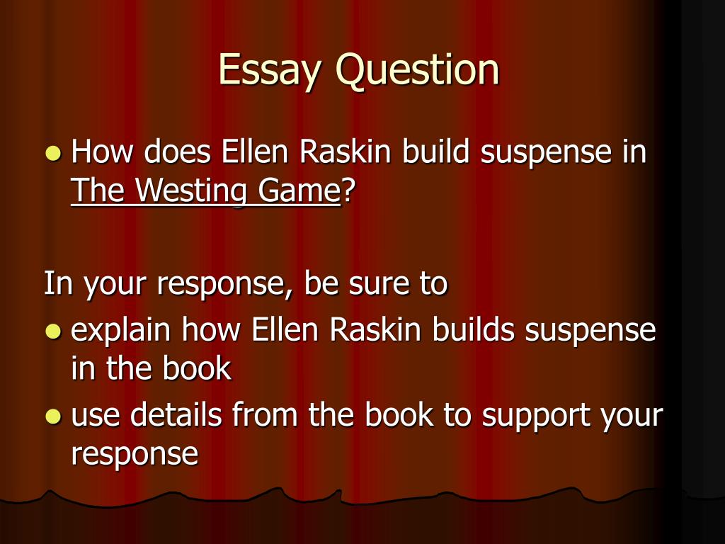 PPT The Westing Game PowerPoint Presentation, free download ID3755456
