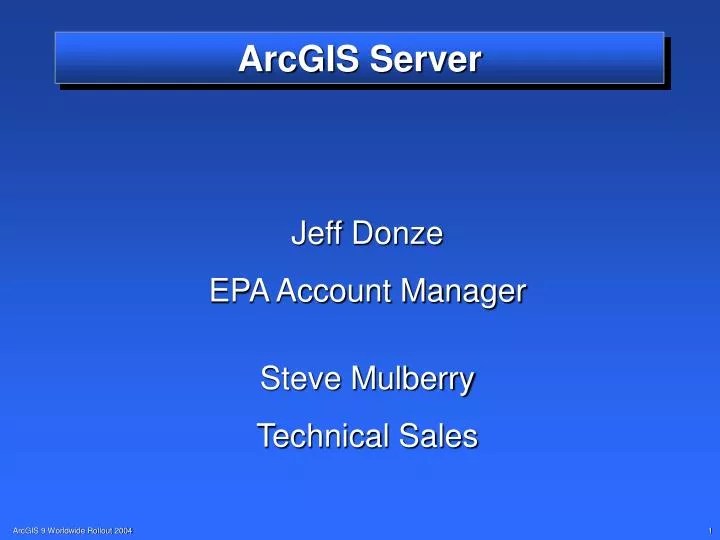 PPT ArcGIS Server PowerPoint Presentation, free download ID3755990