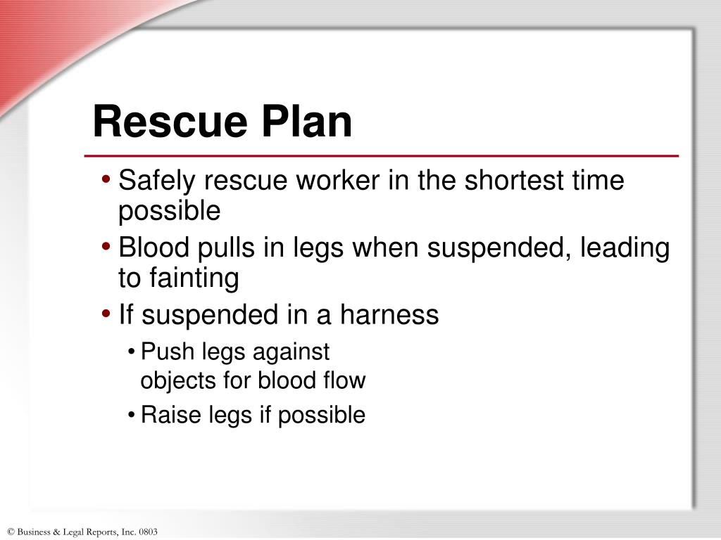 Fall Rescue Plan Template