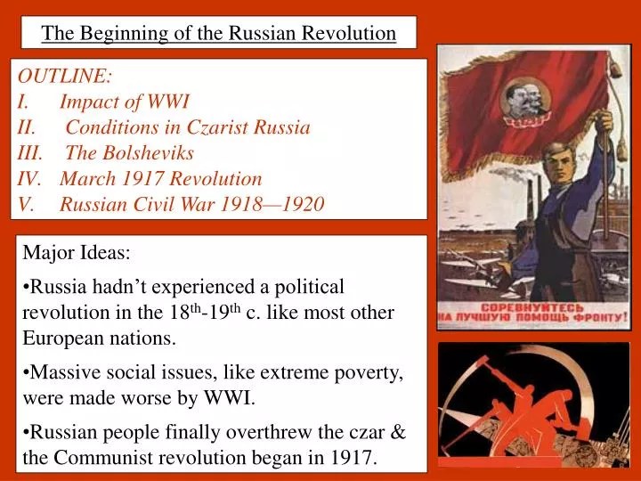 PPT The Beginning of the Russian Revolution PowerPoint Presentation