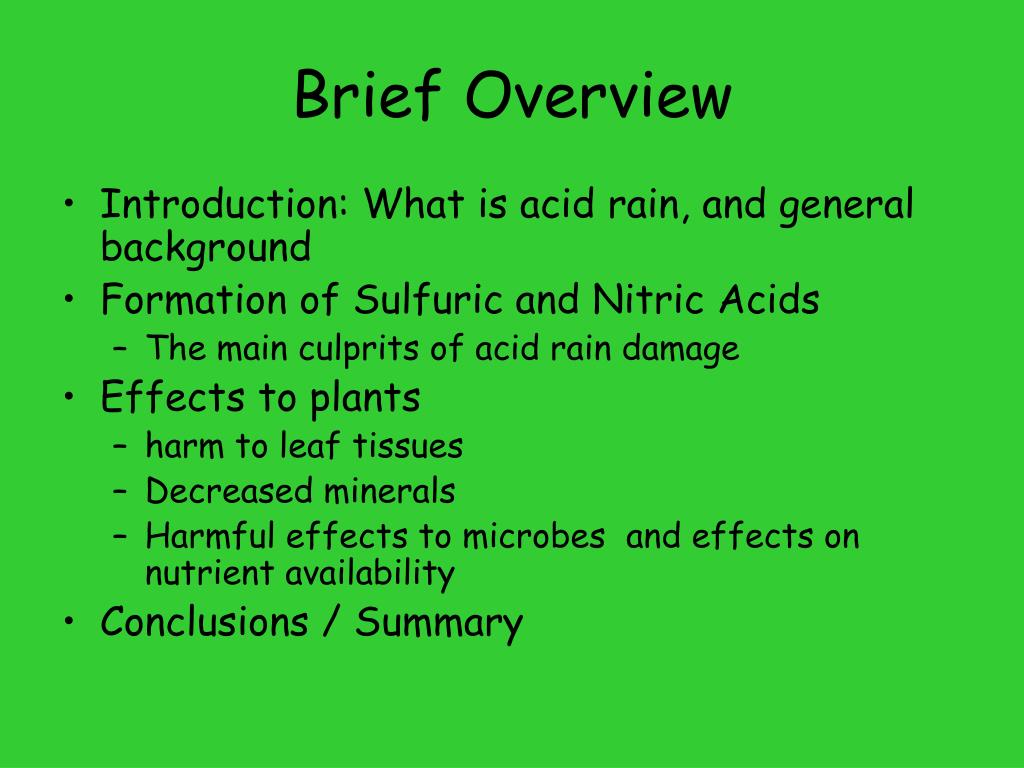 PPT Acid Rain and Effects on Plant Life PowerPoint Presentation, free