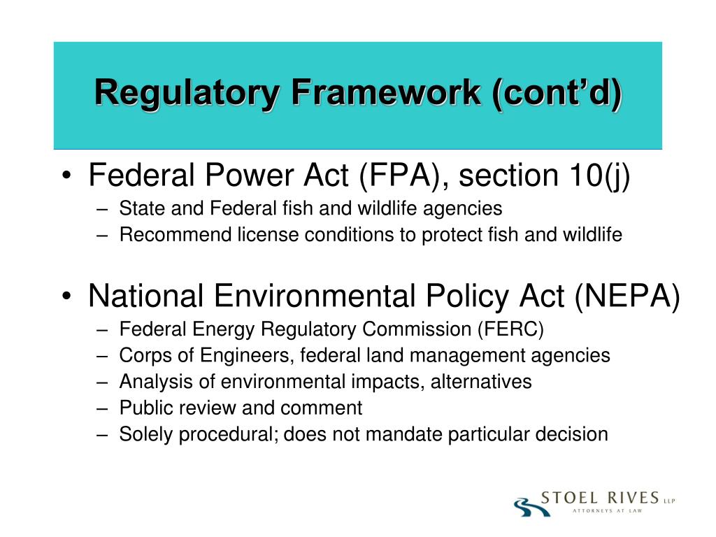PPT Fish and Wildlife Regulatory Framework and Challenges