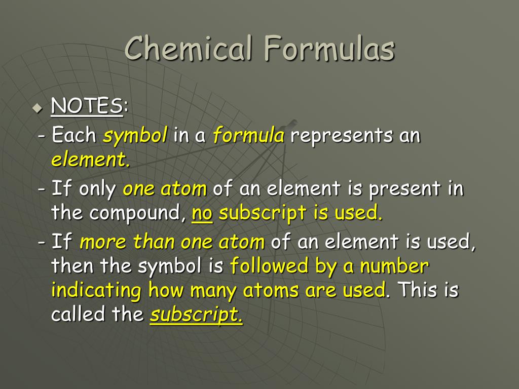 PPT Chemical Symbols and Formulas PowerPoint Presentation, free