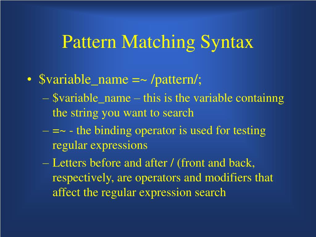 PPT The Power of Perl Regular Expressions PowerPoint Presentation
