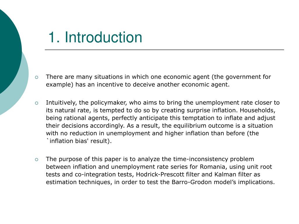 PPT - Does the Barro-Gordon Model Explain the Behavior of Inflation in