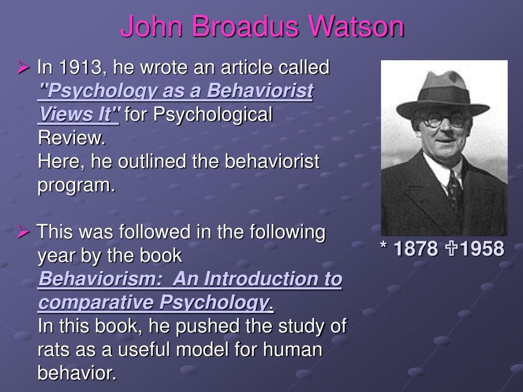 PPT BEHAVIORISM PowerPoint Presentation, free download