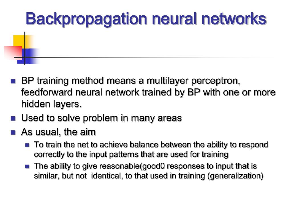 PPT Backpropagation neural networks PowerPoint Presentation, free