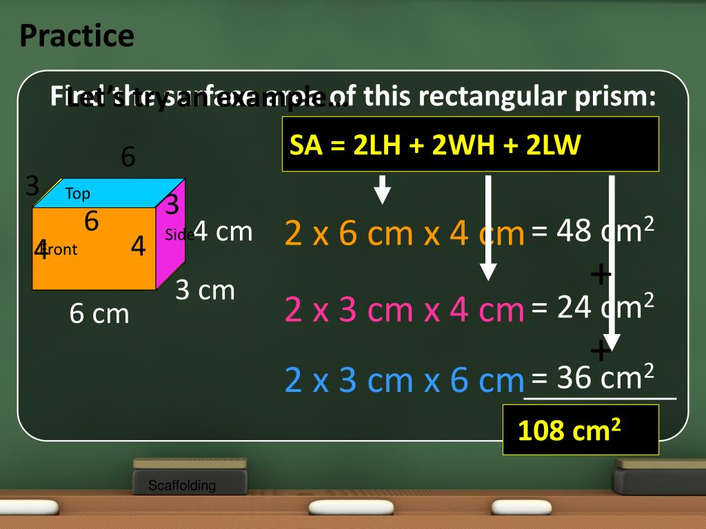 PPT Surface Area of a Rectangular Prism PowerPoint Presentation, free
