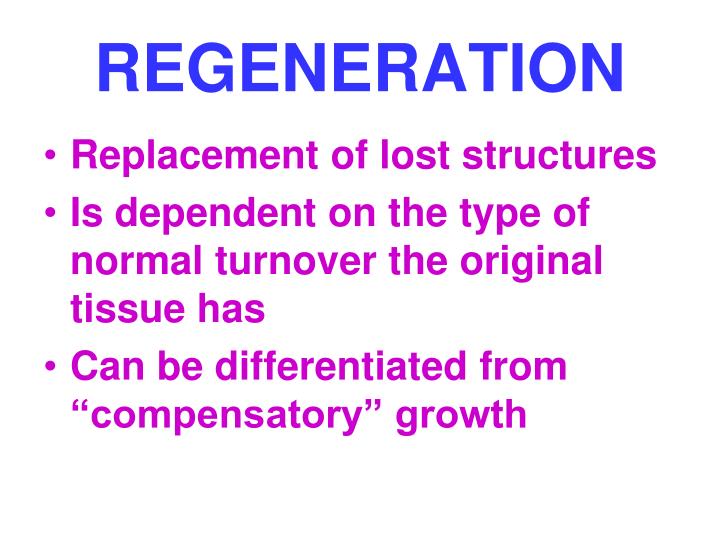 PPT REGENERATION PowerPoint Presentation ID3765291